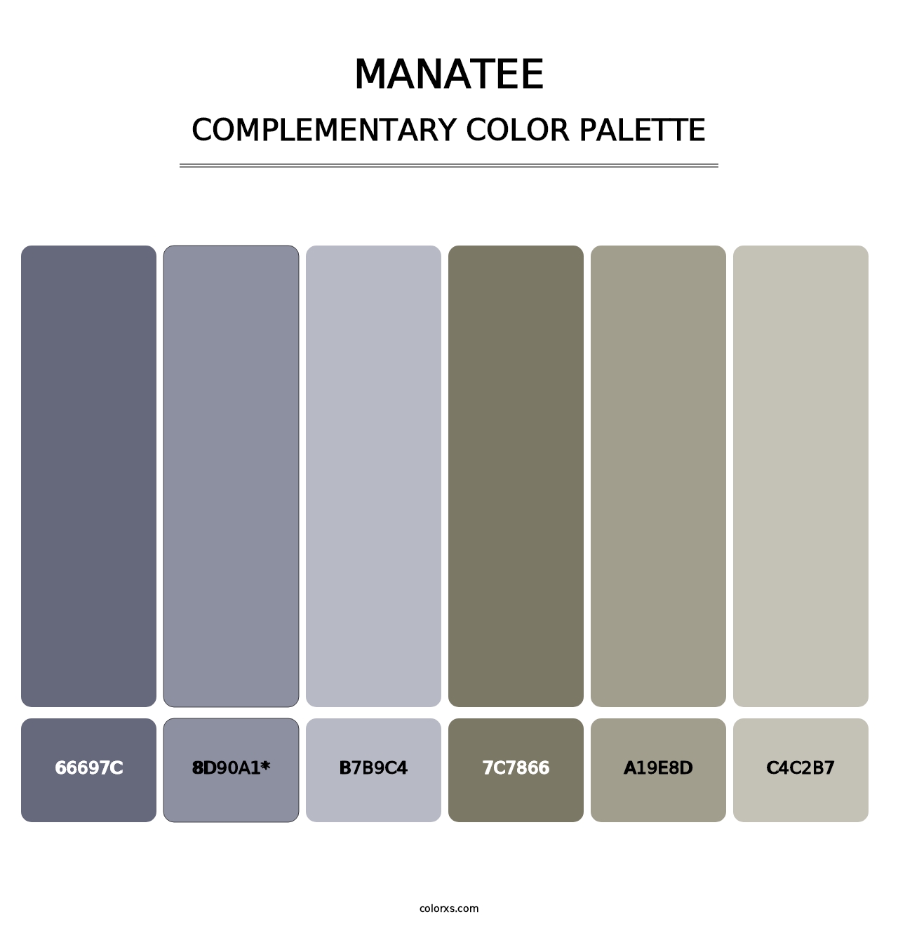 Manatee - Complementary Color Palette