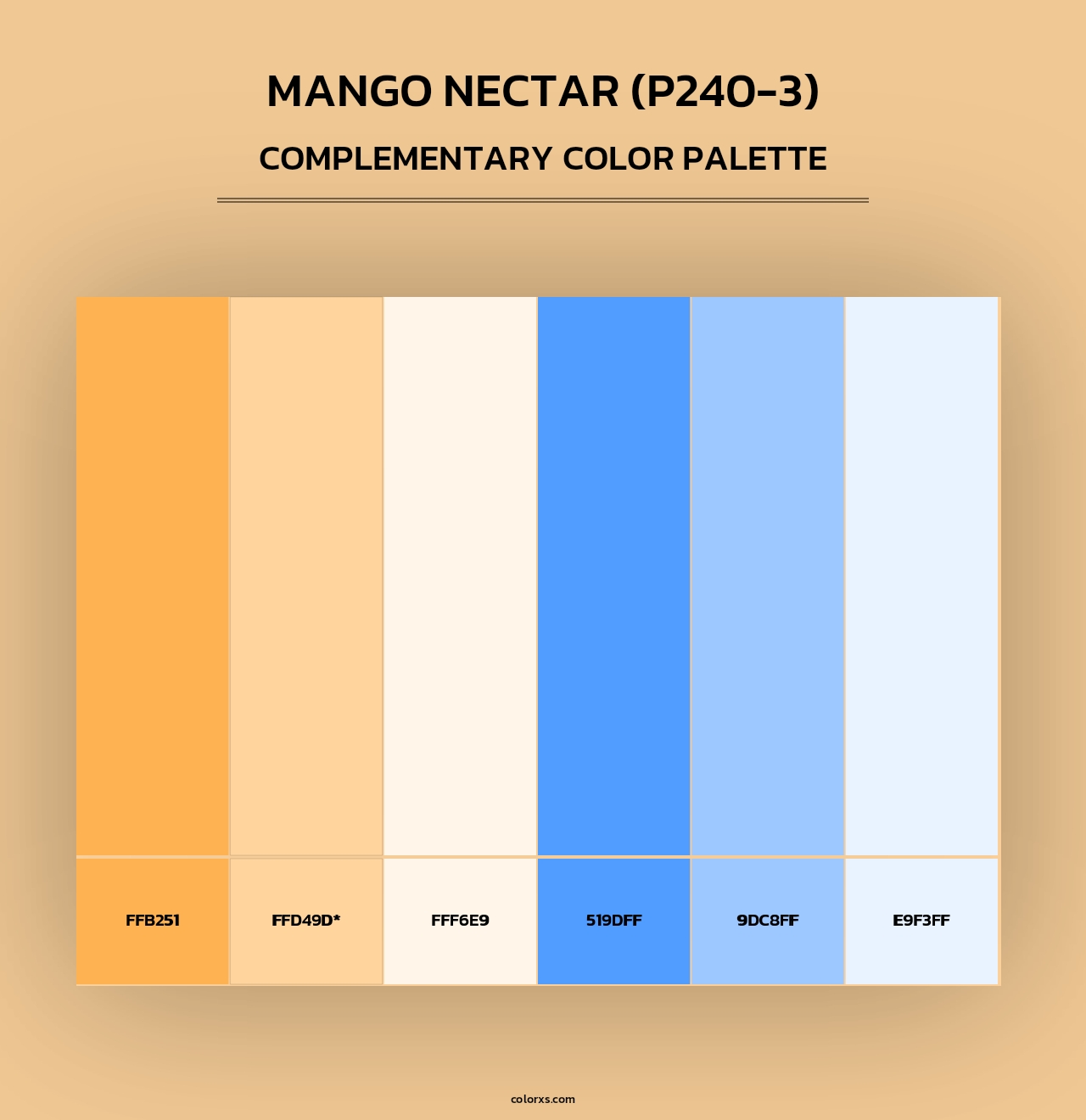 Mango Nectar (P240-3) - Complementary Color Palette