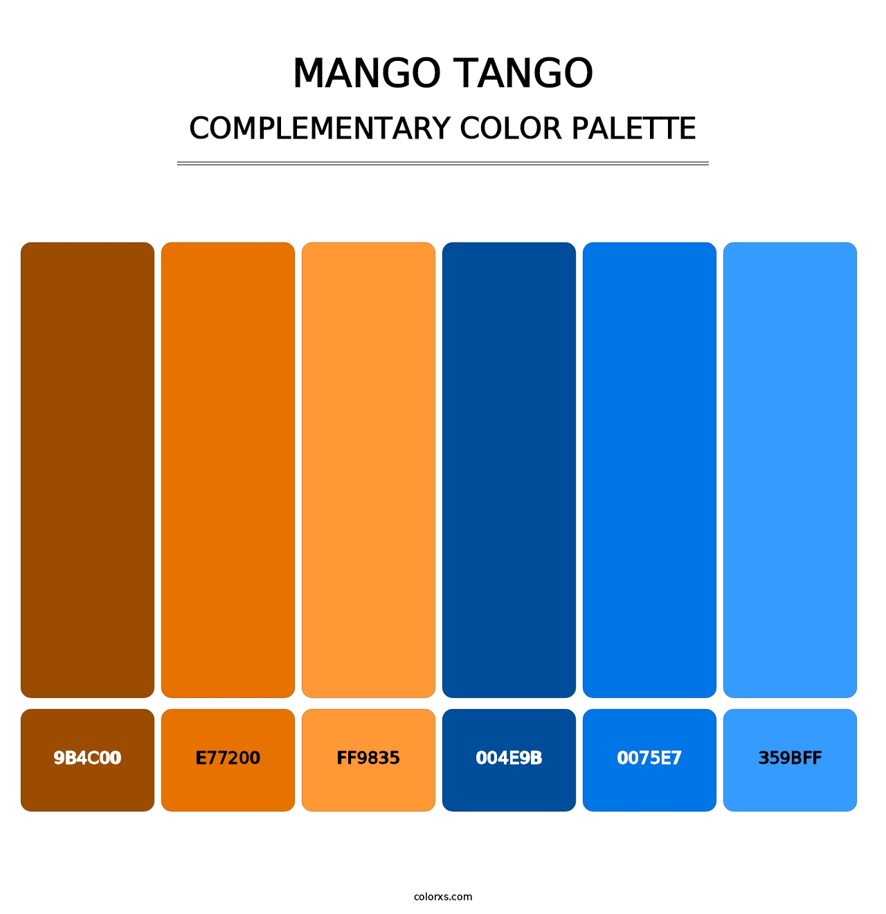 Mango Tango - Complementary Color Palette