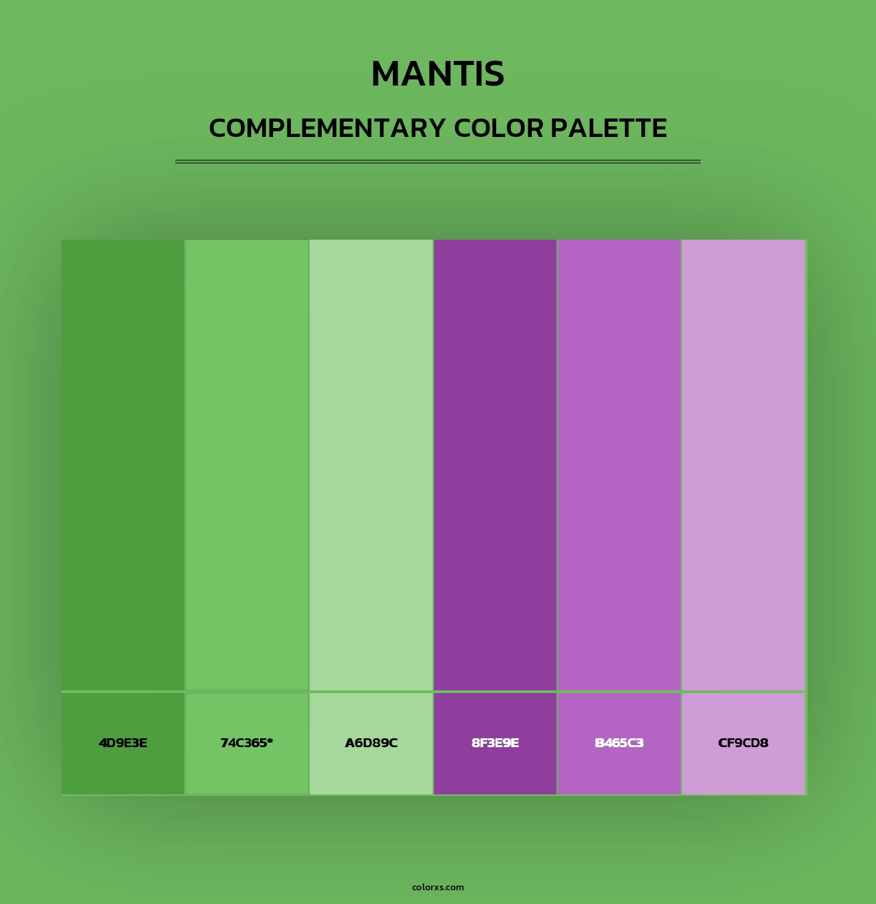Mantis - Complementary Color Palette