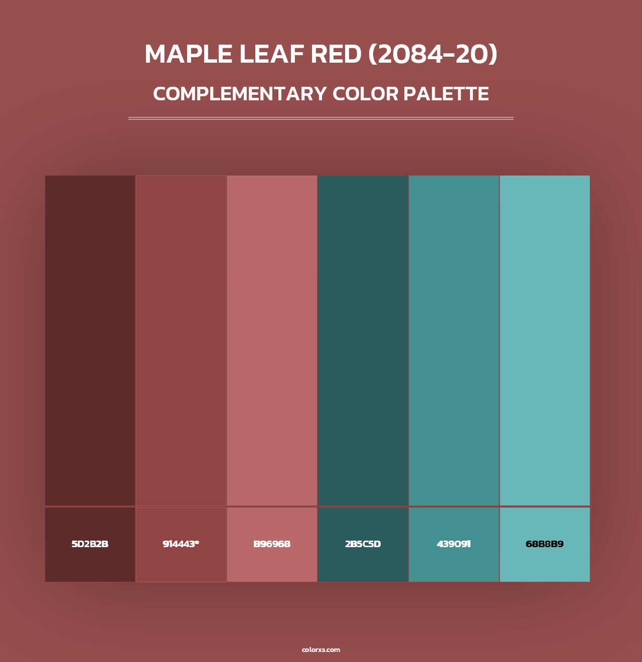 Maple Leaf Red (2084-20) - Complementary Color Palette