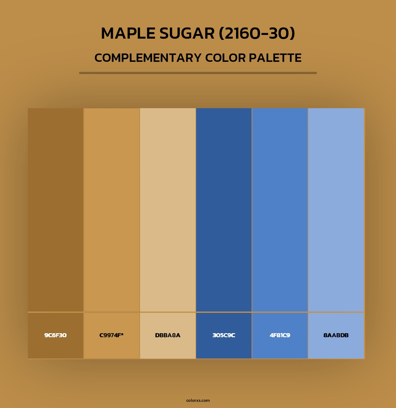 Maple Sugar (2160-30) - Complementary Color Palette