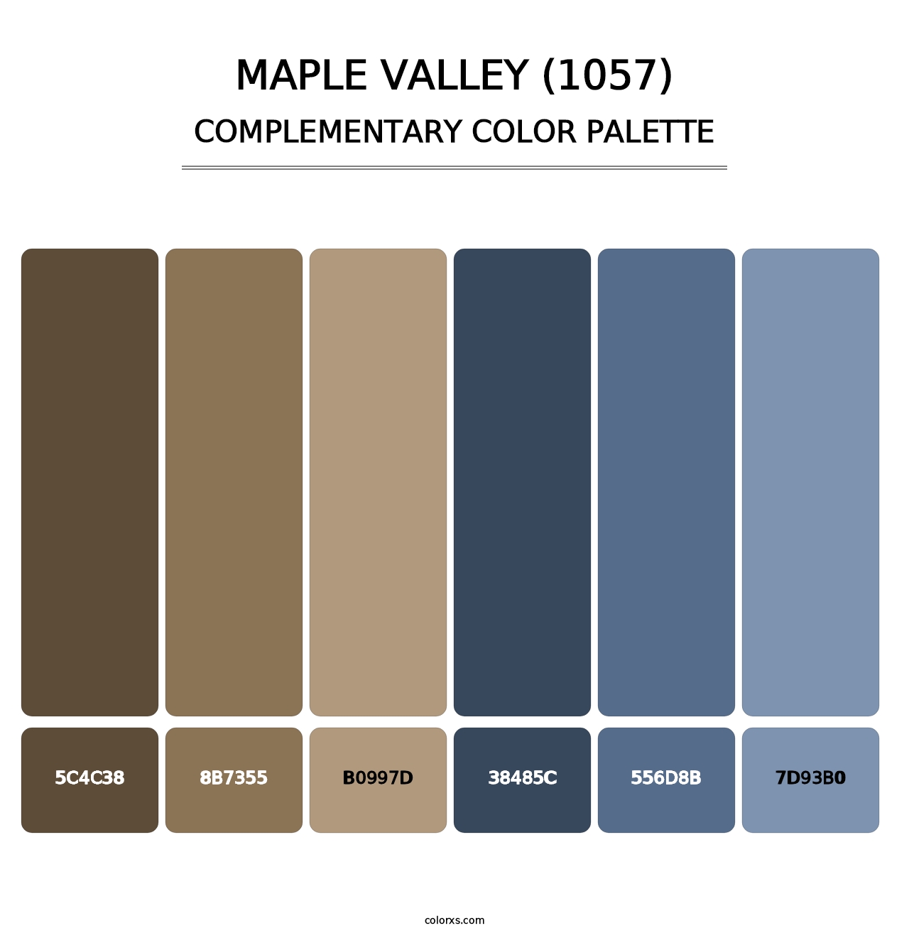Maple Valley (1057) - Complementary Color Palette