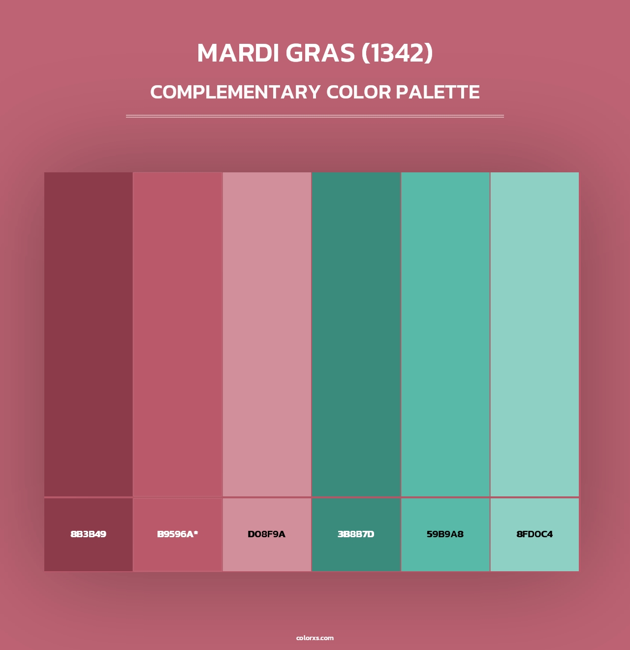 Mardi Gras (1342) - Complementary Color Palette