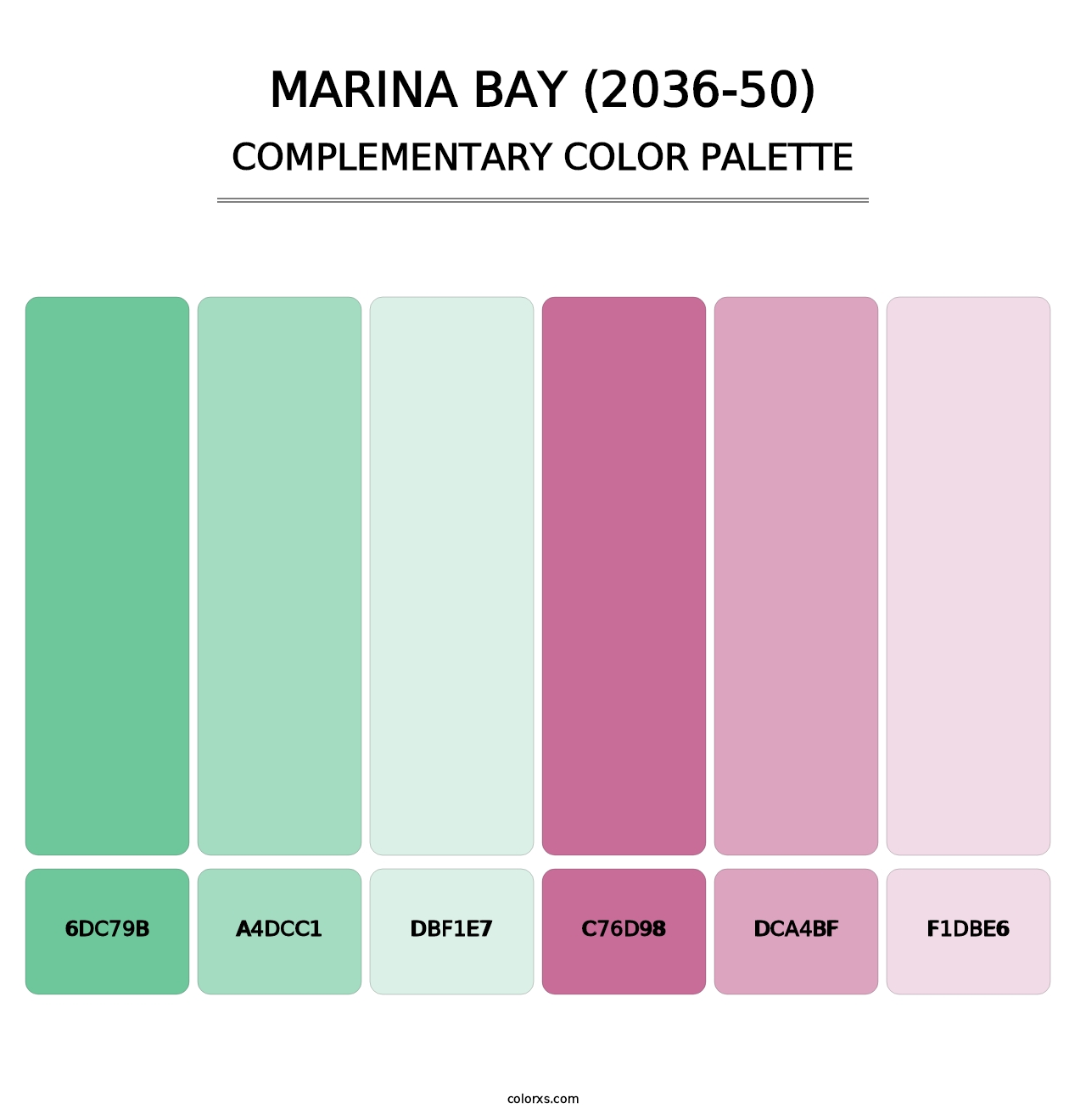Marina Bay (2036-50) - Complementary Color Palette