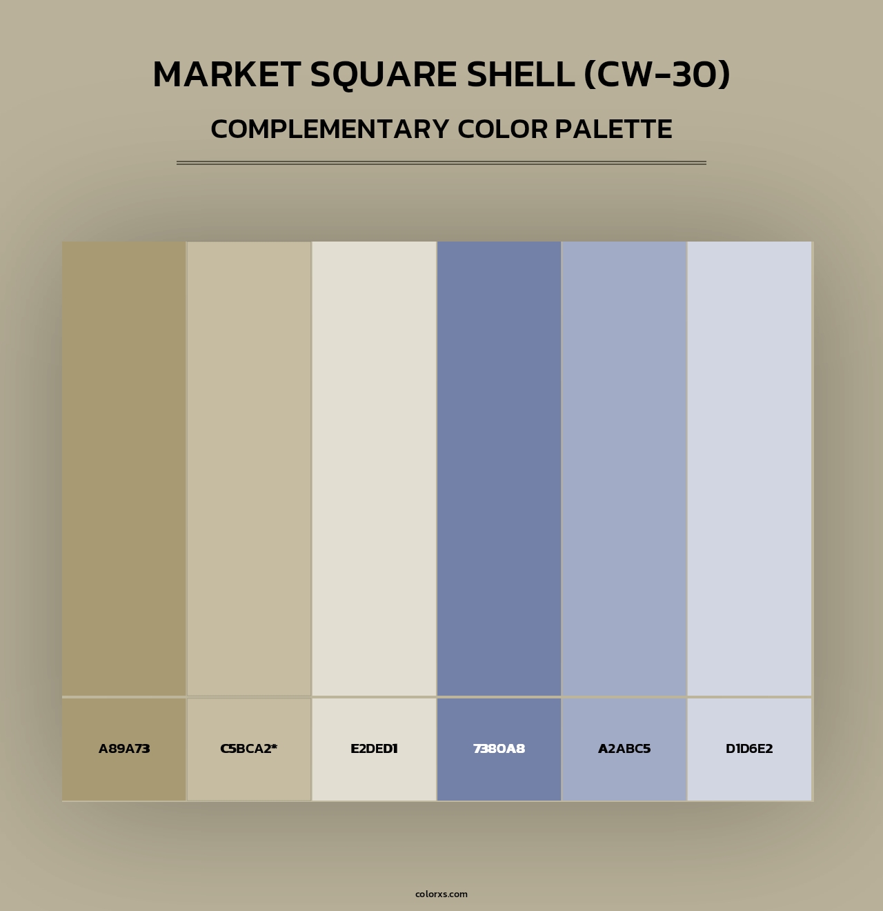Market Square Shell (CW-30) - Complementary Color Palette