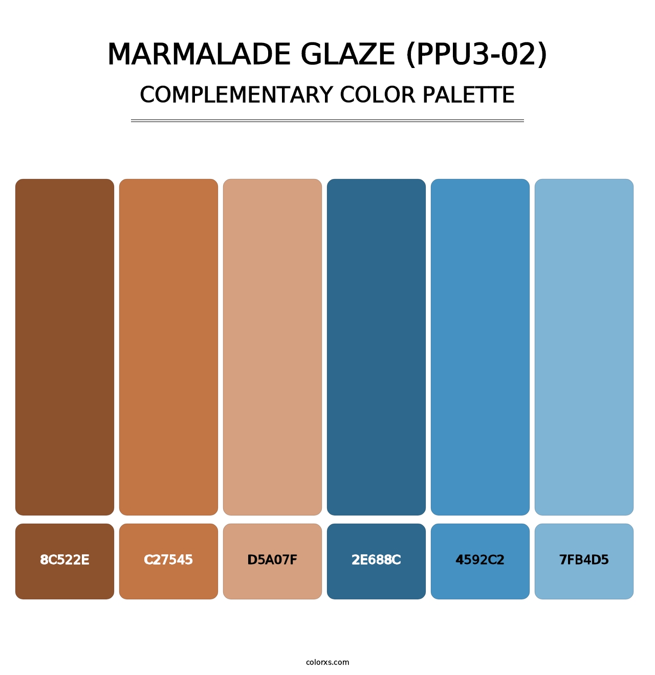 Marmalade Glaze (PPU3-02) - Complementary Color Palette