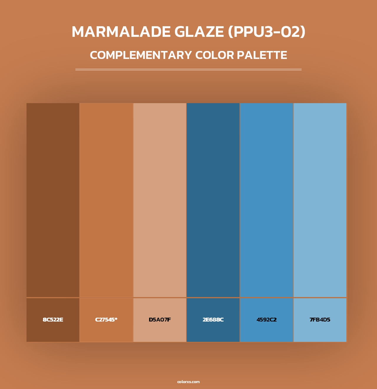 Marmalade Glaze (PPU3-02) - Complementary Color Palette