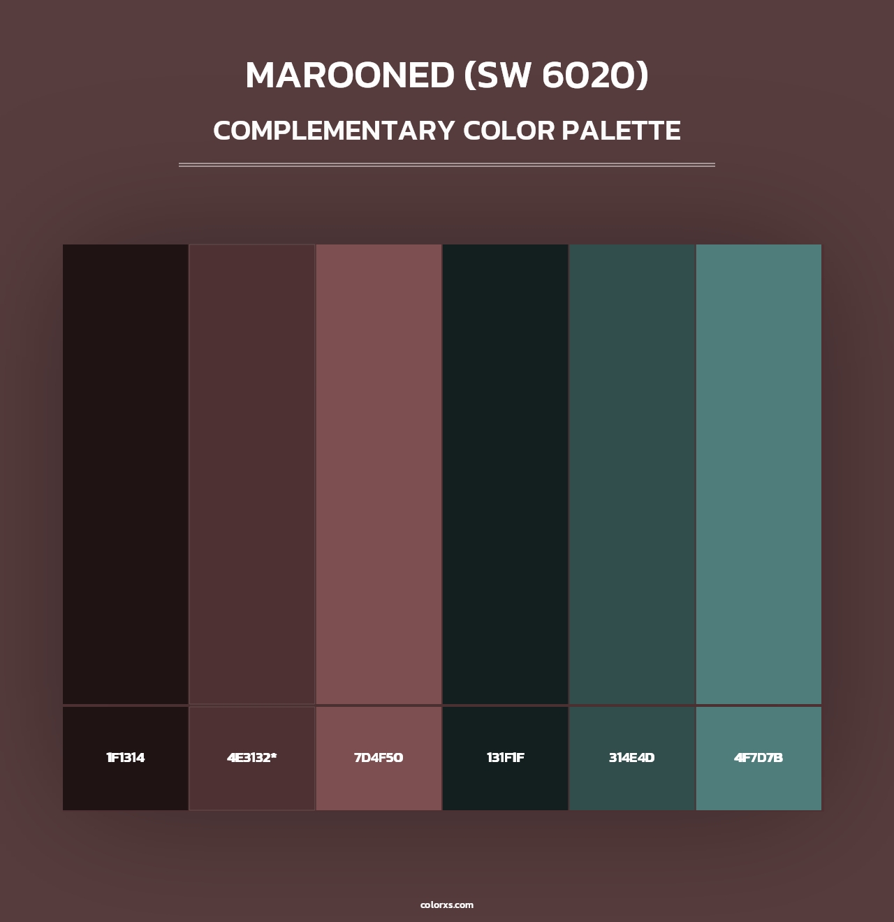 Marooned (SW 6020) - Complementary Color Palette
