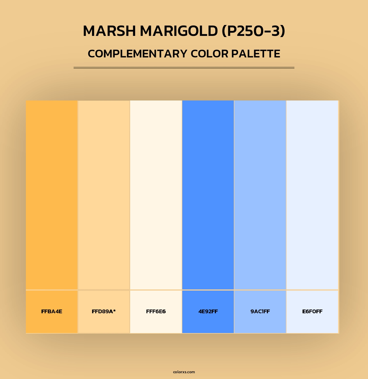 Marsh Marigold (P250-3) - Complementary Color Palette