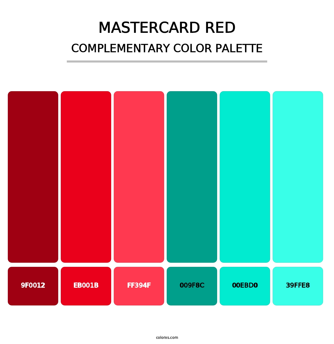 Mastercard Red - Complementary Color Palette
