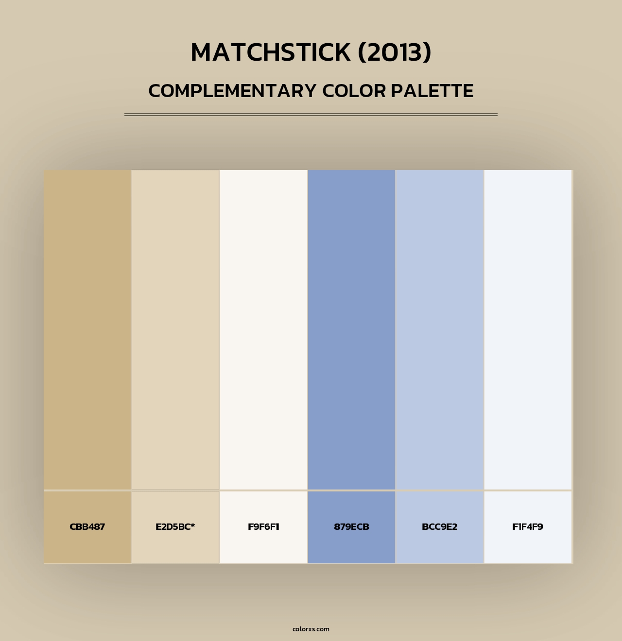 Matchstick (2013) - Complementary Color Palette