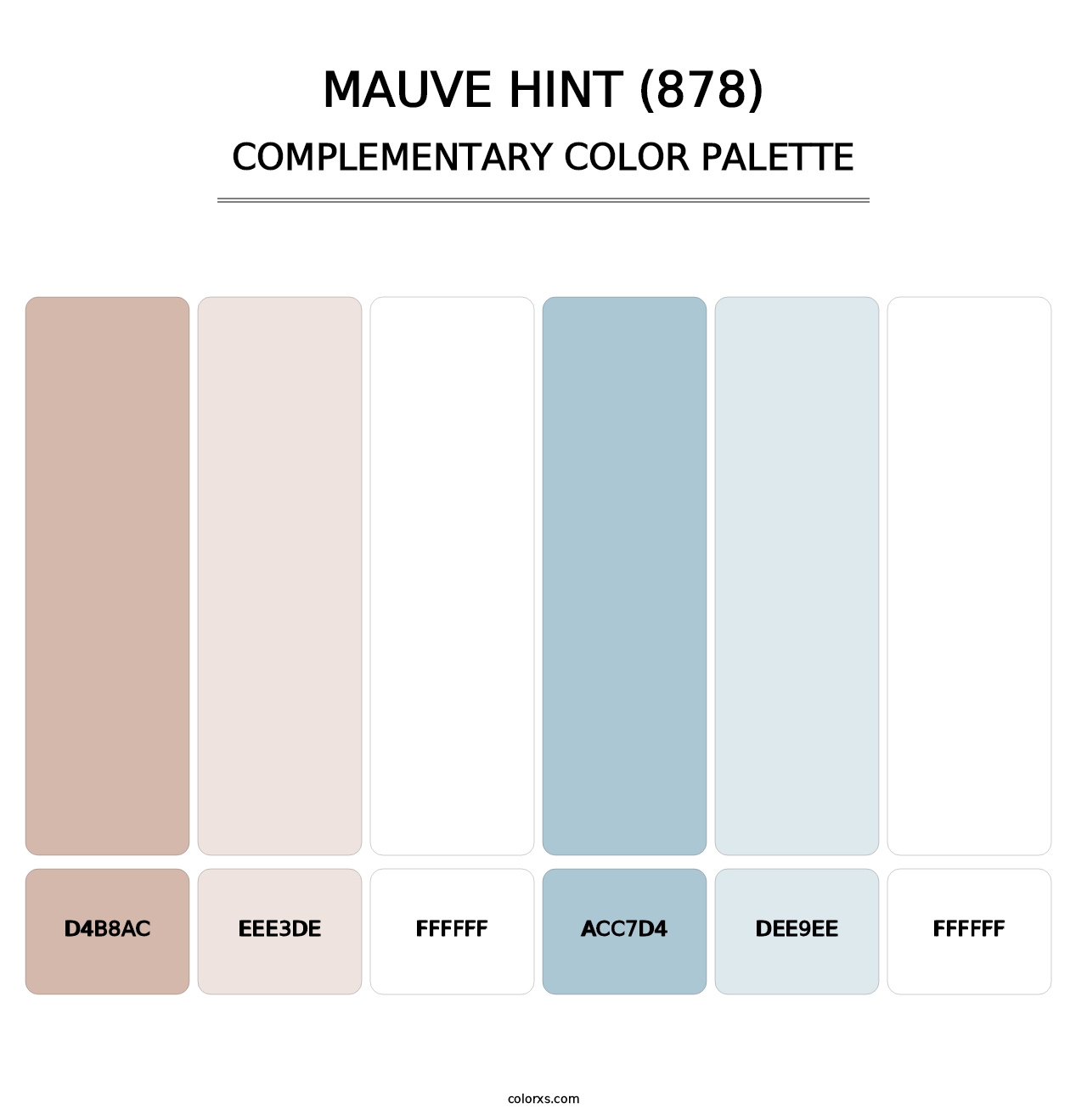Mauve Hint (878) - Complementary Color Palette
