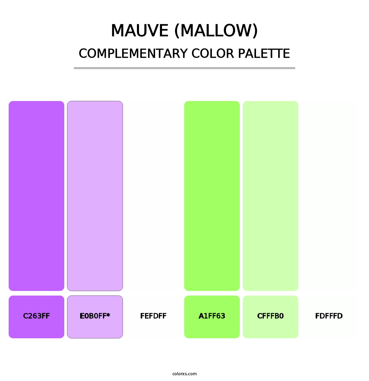 Mauve (Mallow) - Complementary Color Palette