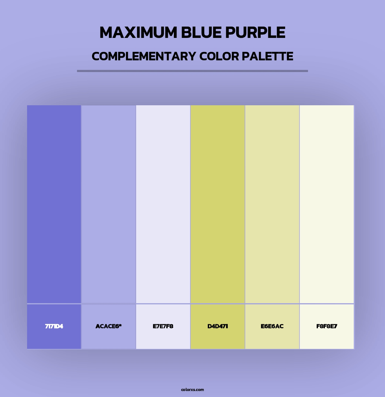 Maximum Blue Purple - Complementary Color Palette
