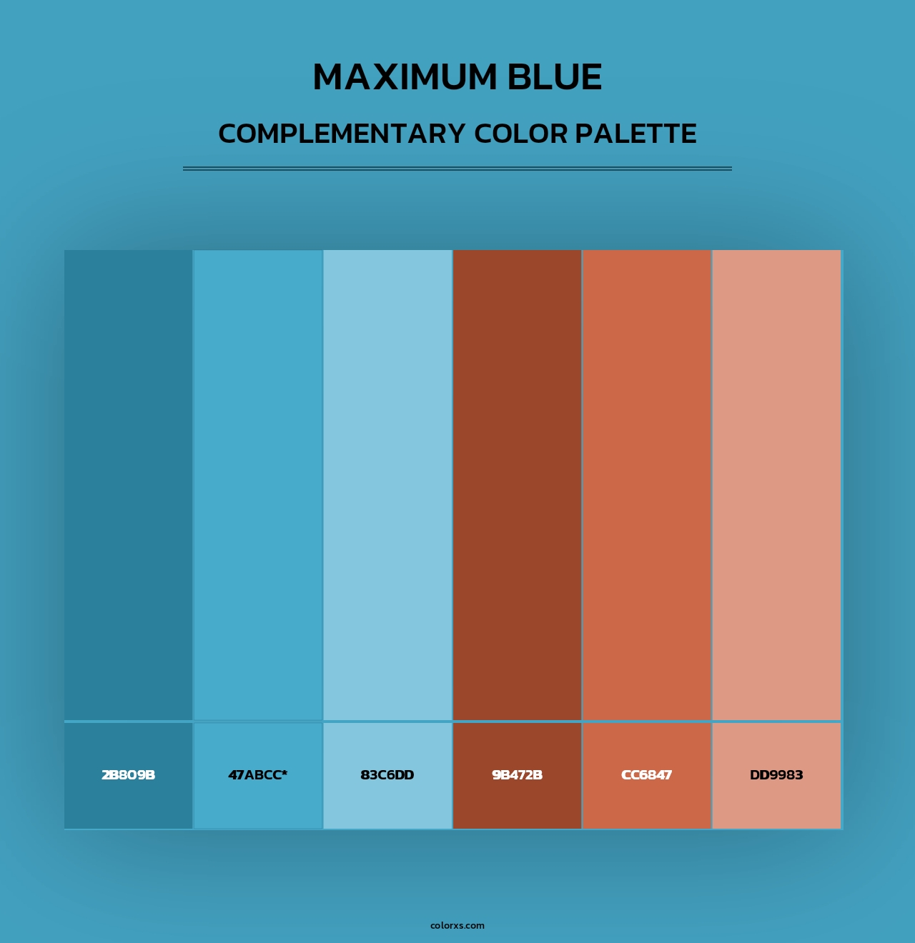 Maximum Blue - Complementary Color Palette