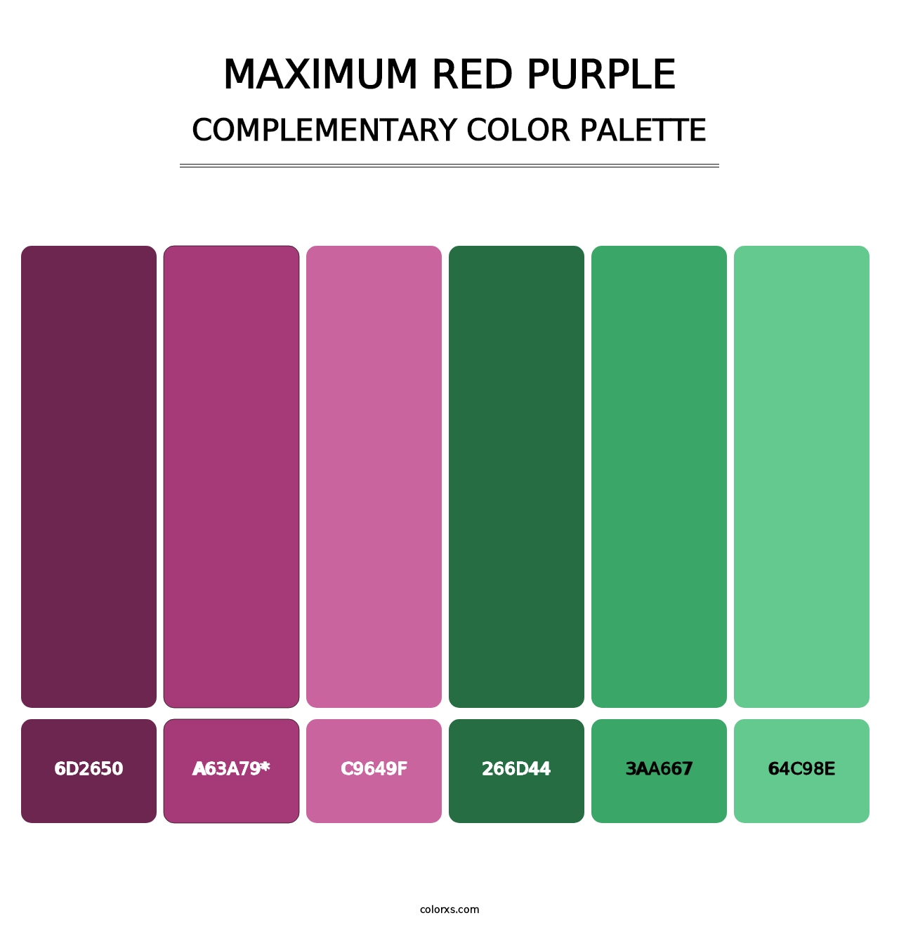 Maximum Red Purple - Complementary Color Palette
