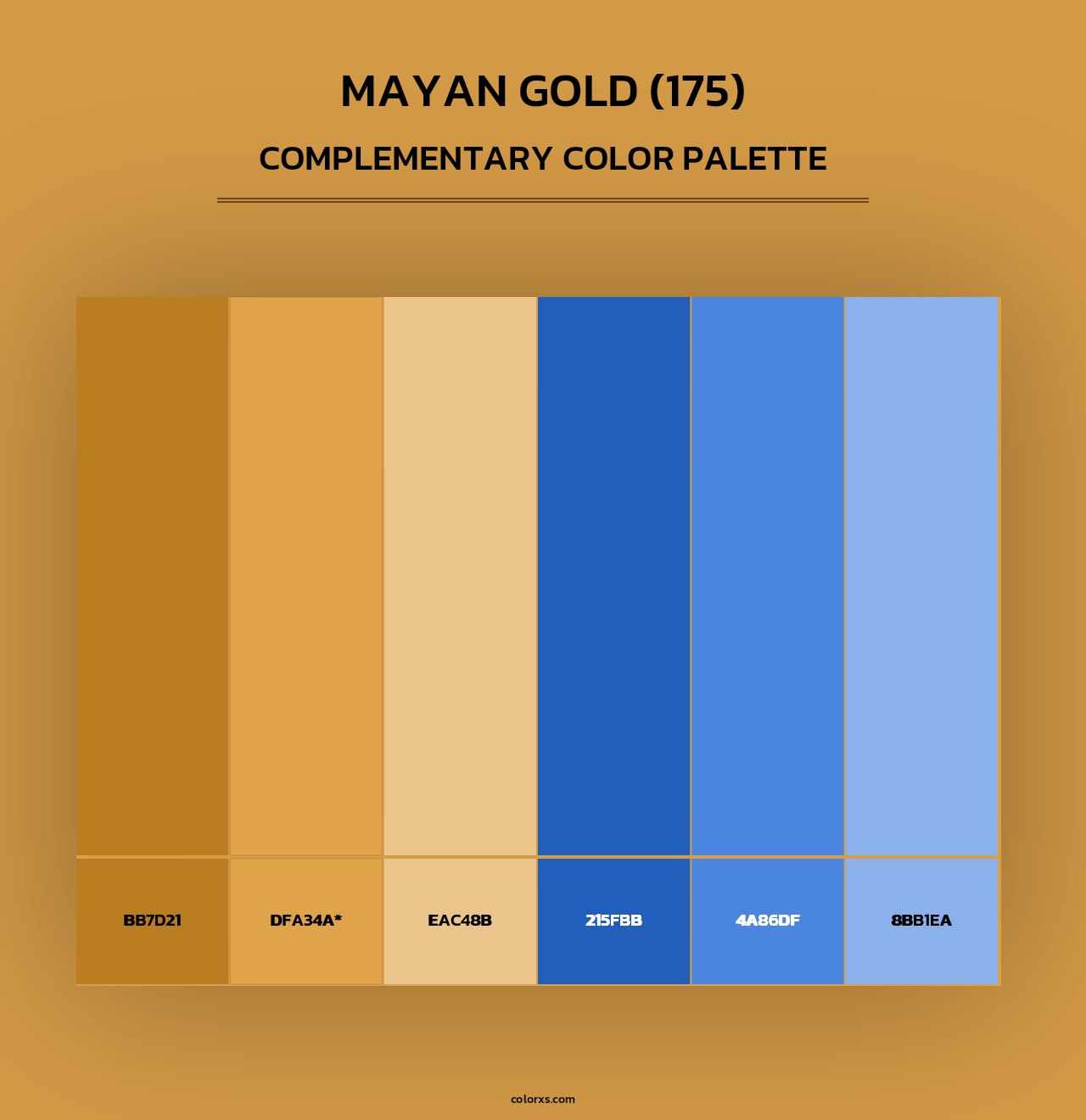 Mayan Gold (175) - Complementary Color Palette
