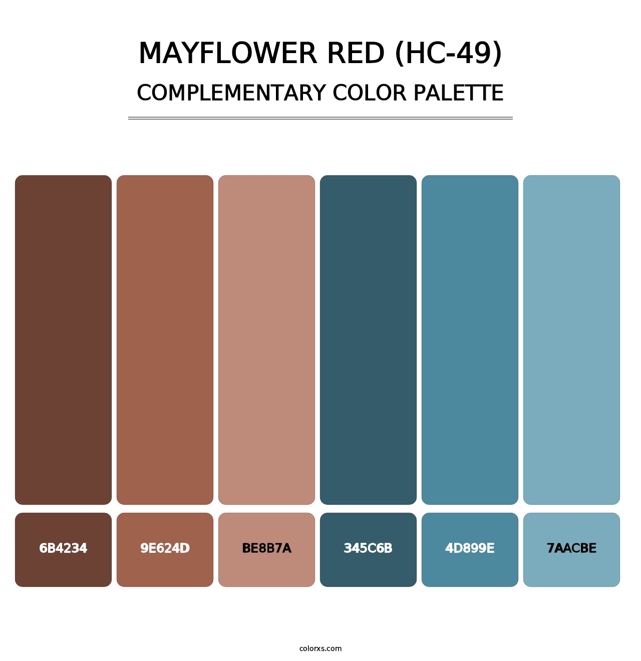 Mayflower Red (HC-49) - Complementary Color Palette