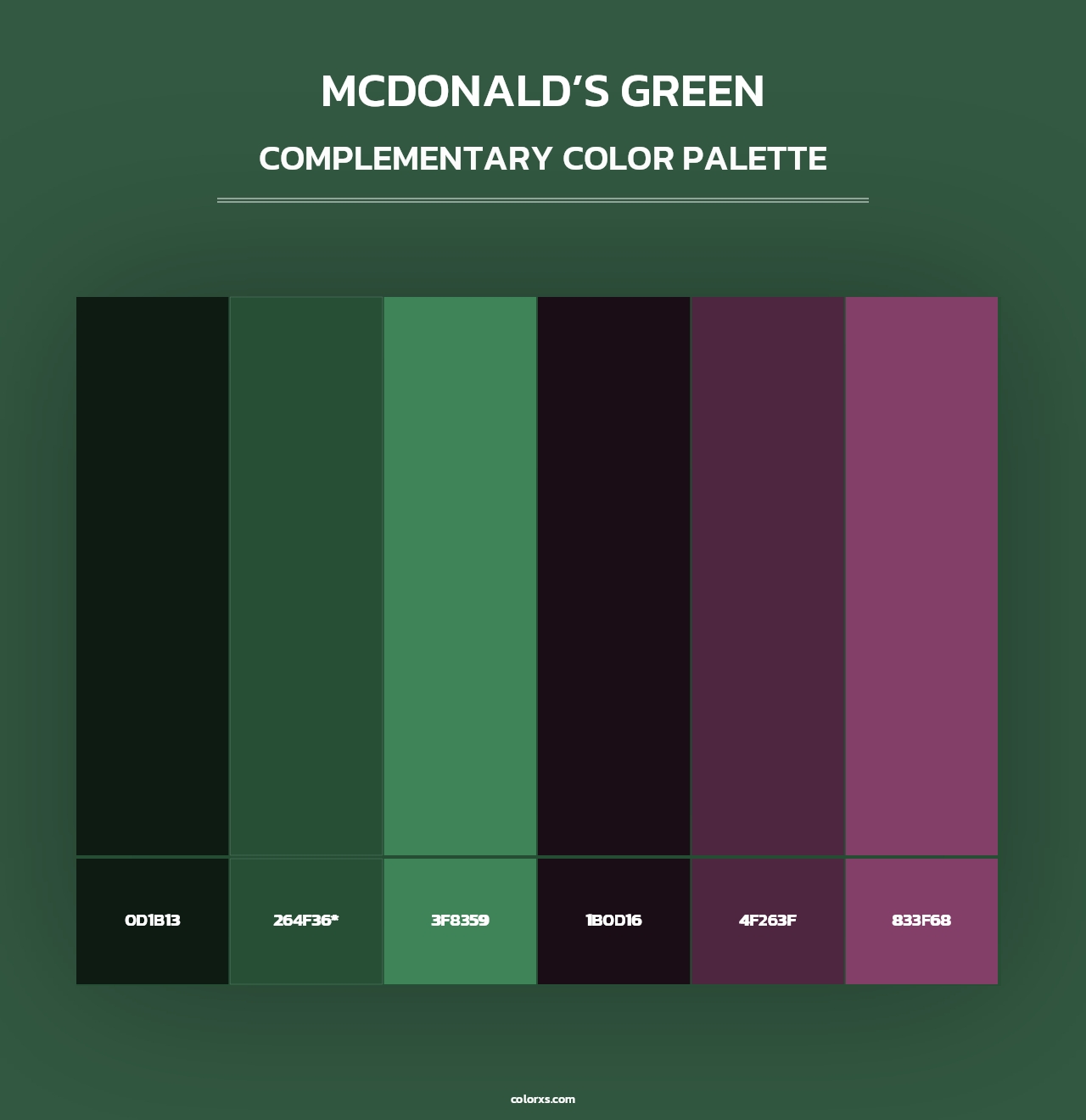 McDonald’s Green - Complementary Color Palette