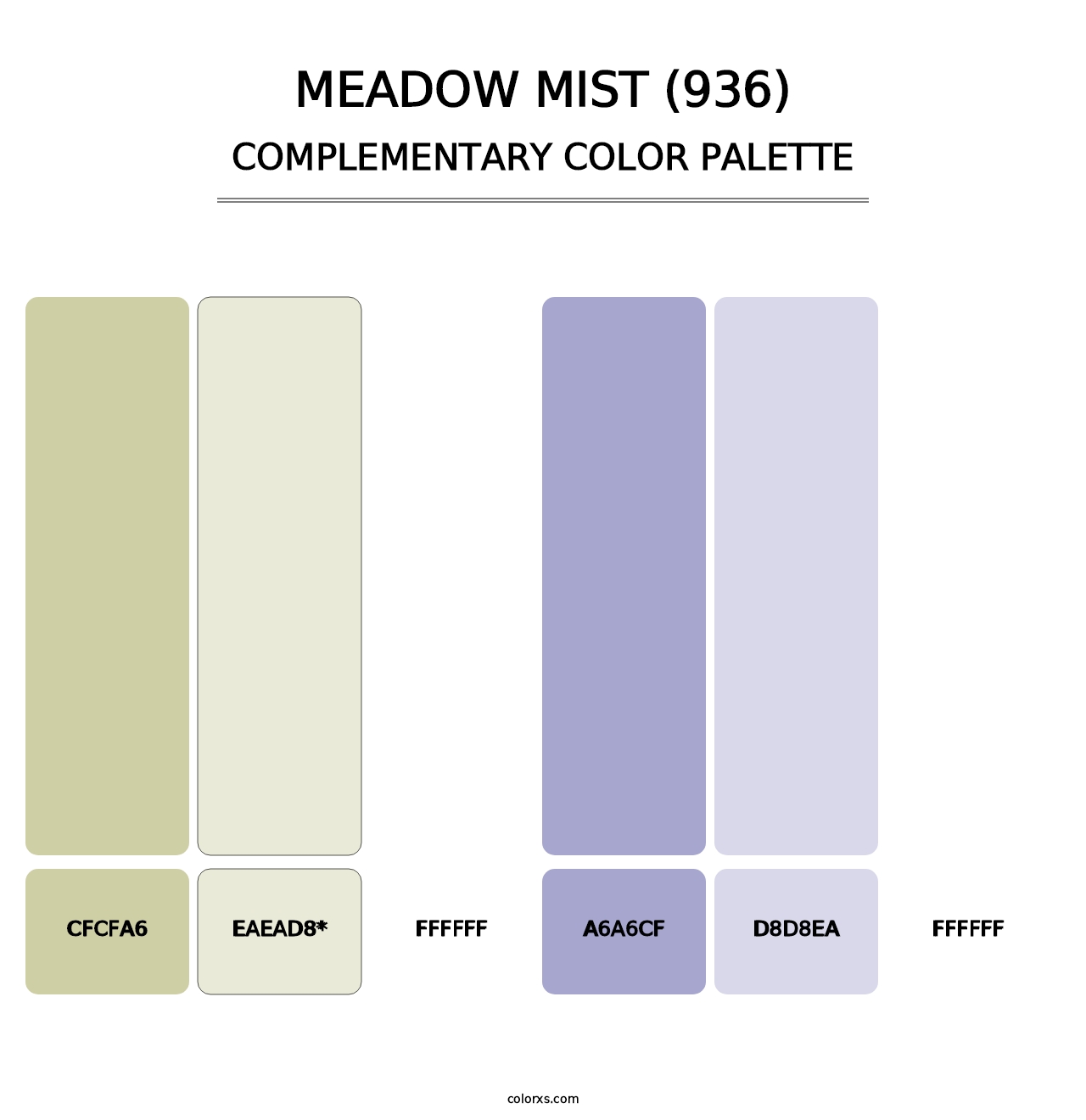 Meadow Mist (936) - Complementary Color Palette