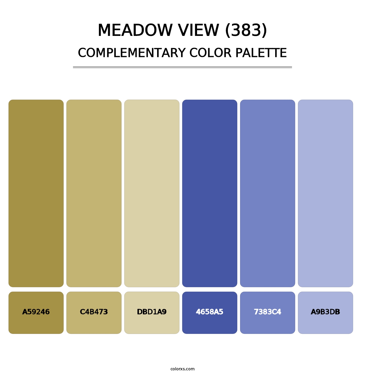 Meadow View (383) - Complementary Color Palette
