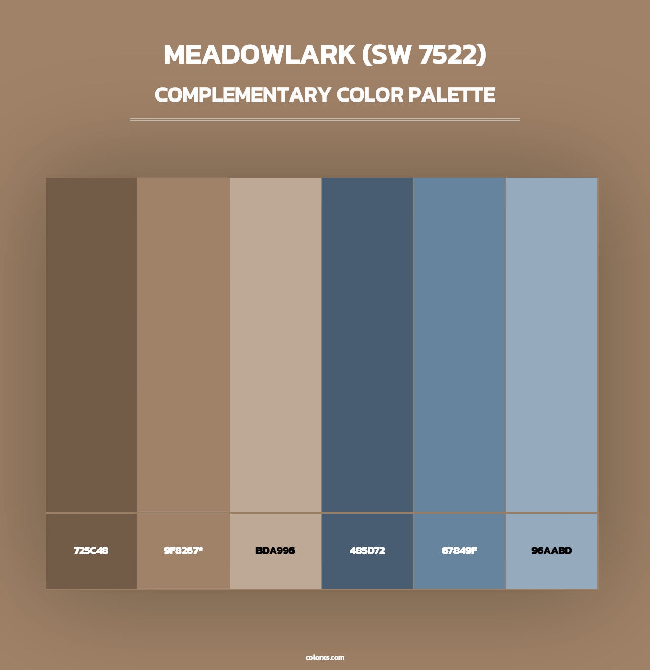 Meadowlark (SW 7522) - Complementary Color Palette