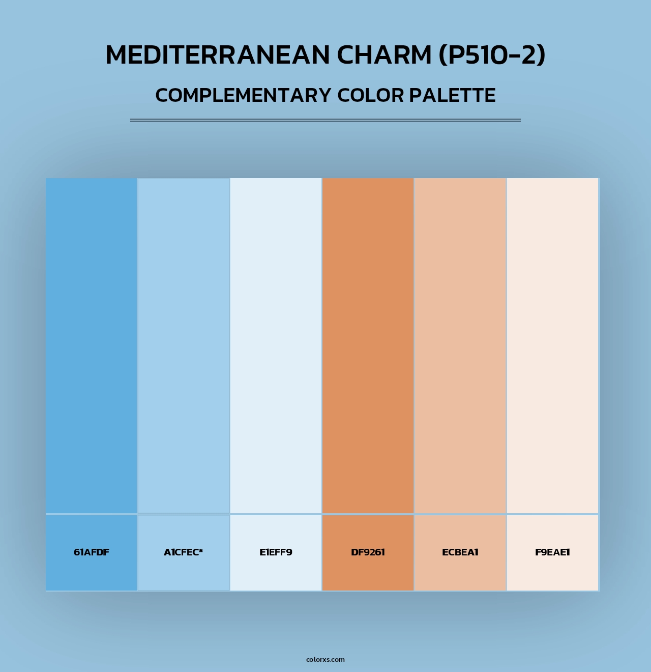 Mediterranean Charm (P510-2) - Complementary Color Palette