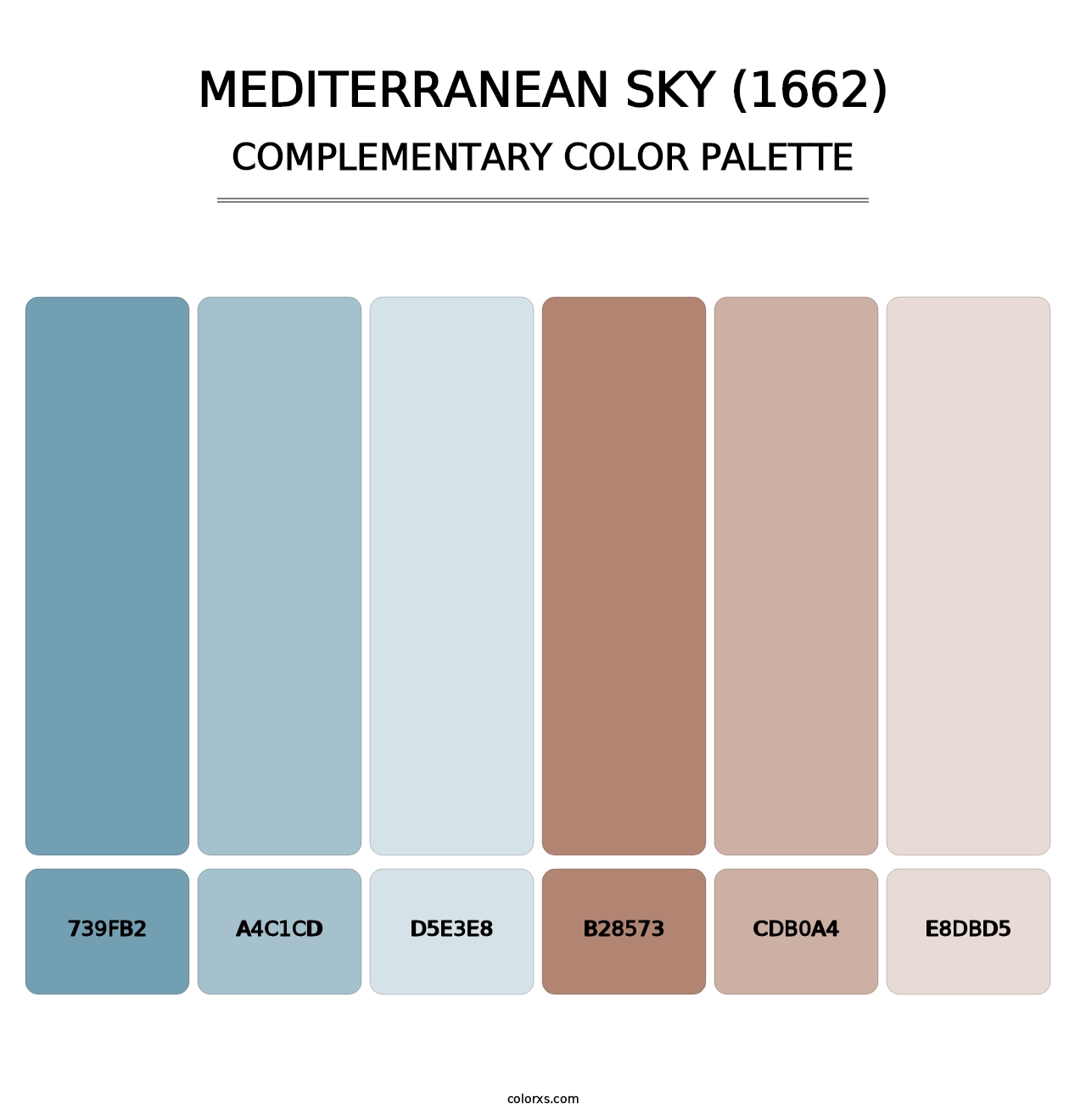 Mediterranean Sky (1662) - Complementary Color Palette