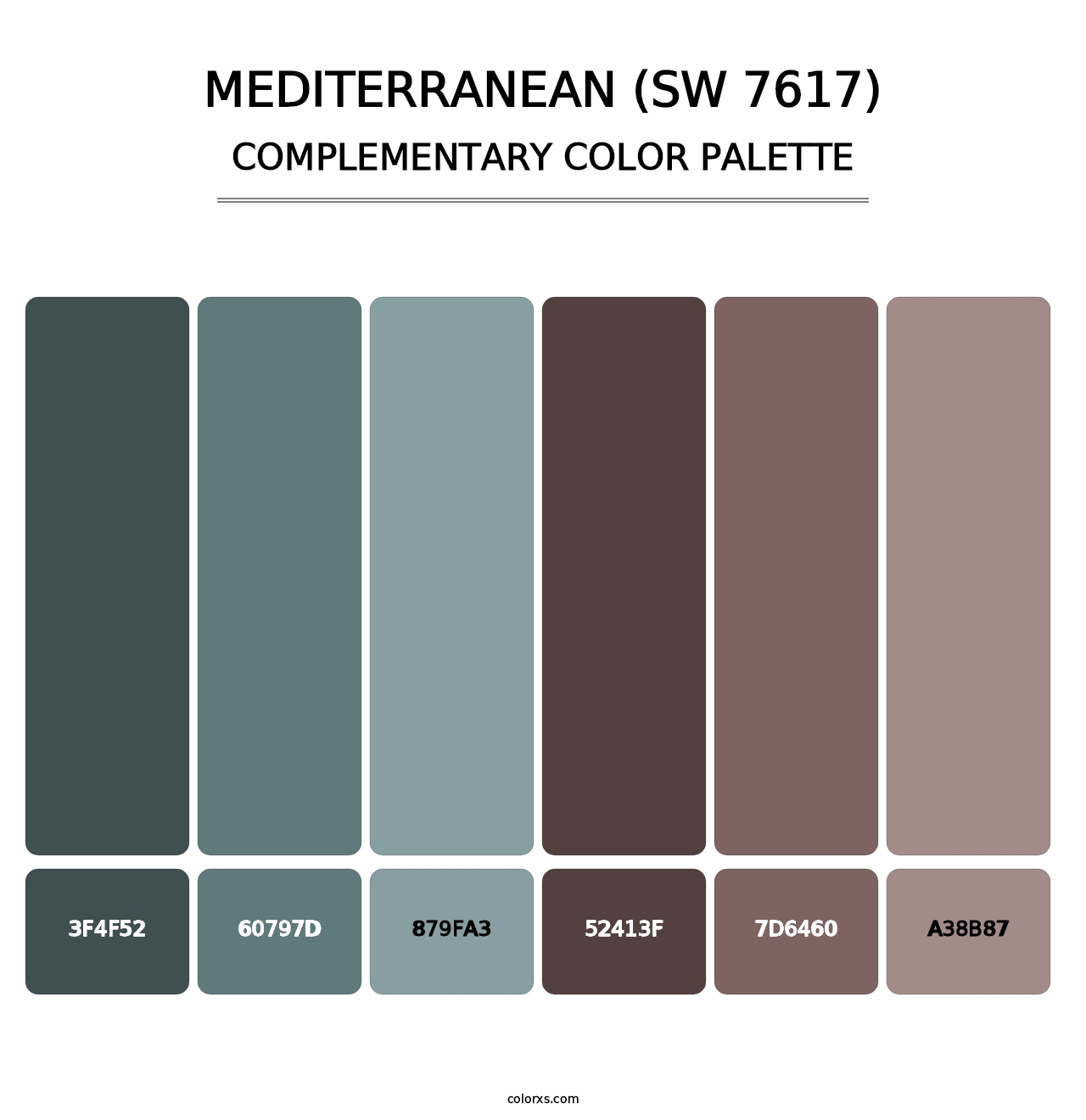 Mediterranean (SW 7617) - Complementary Color Palette