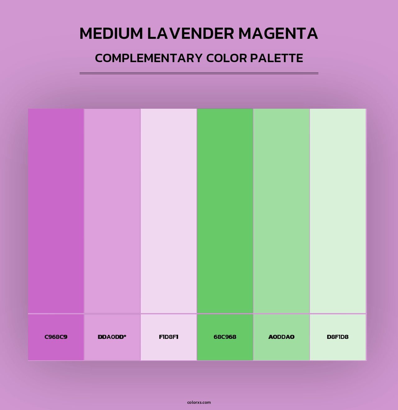Medium Lavender Magenta - Complementary Color Palette