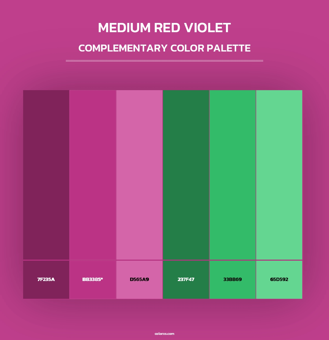Medium Red Violet - Complementary Color Palette