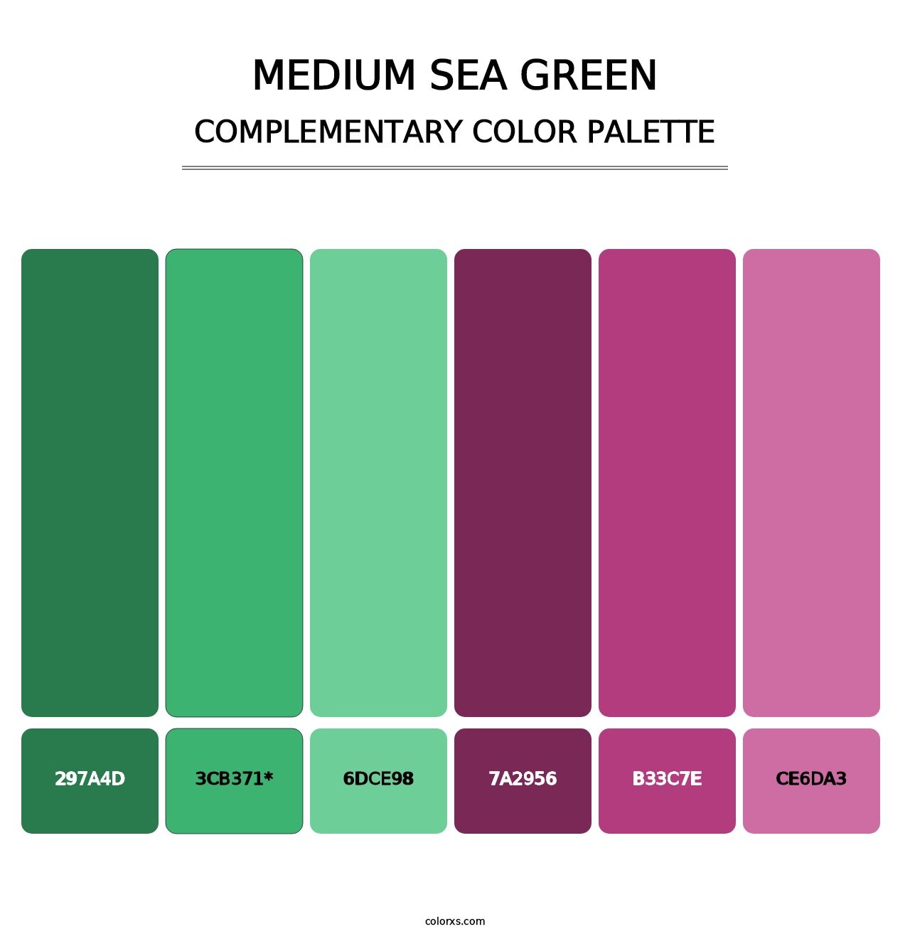 Medium Sea Green - Complementary Color Palette