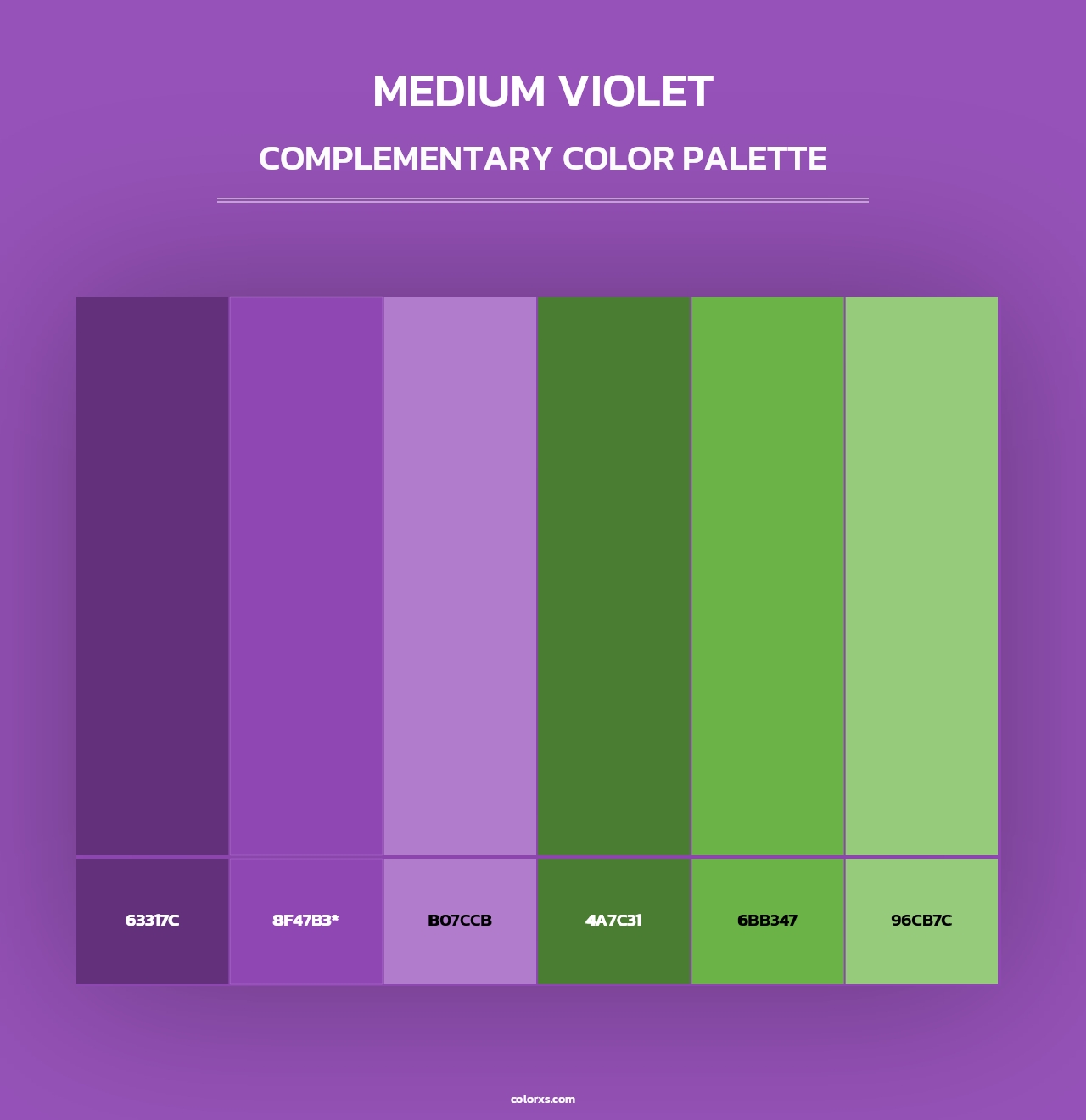 Medium Violet - Complementary Color Palette