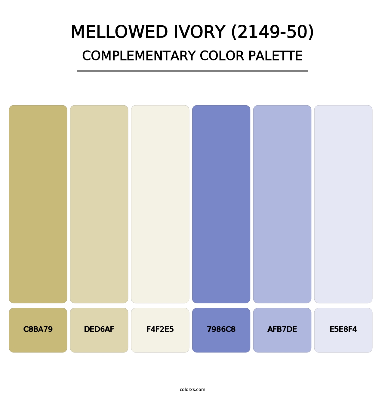 Mellowed Ivory (2149-50) - Complementary Color Palette
