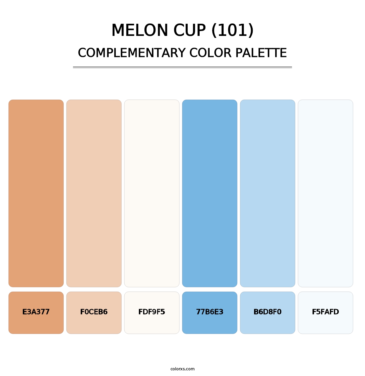 Melon Cup (101) - Complementary Color Palette