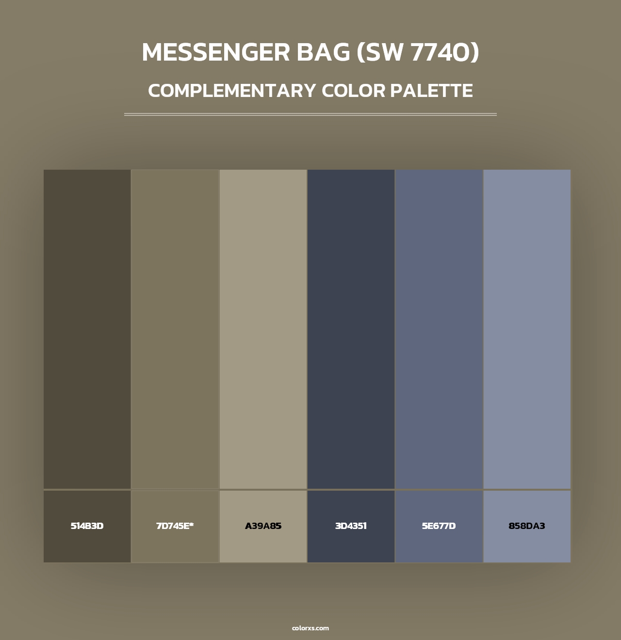 Messenger Bag (SW 7740) - Complementary Color Palette