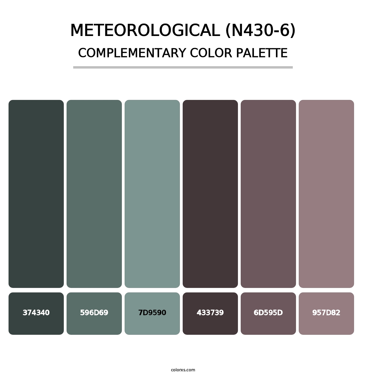 Meteorological (N430-6) - Complementary Color Palette