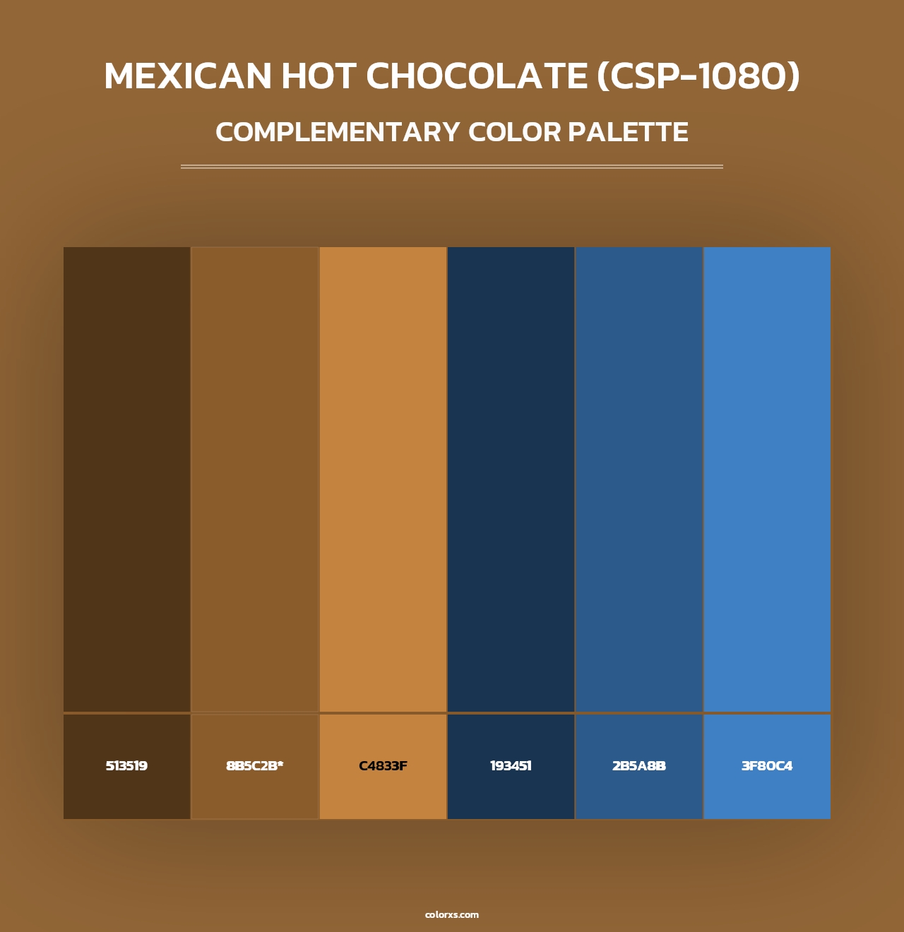 Mexican Hot Chocolate (CSP-1080) - Complementary Color Palette