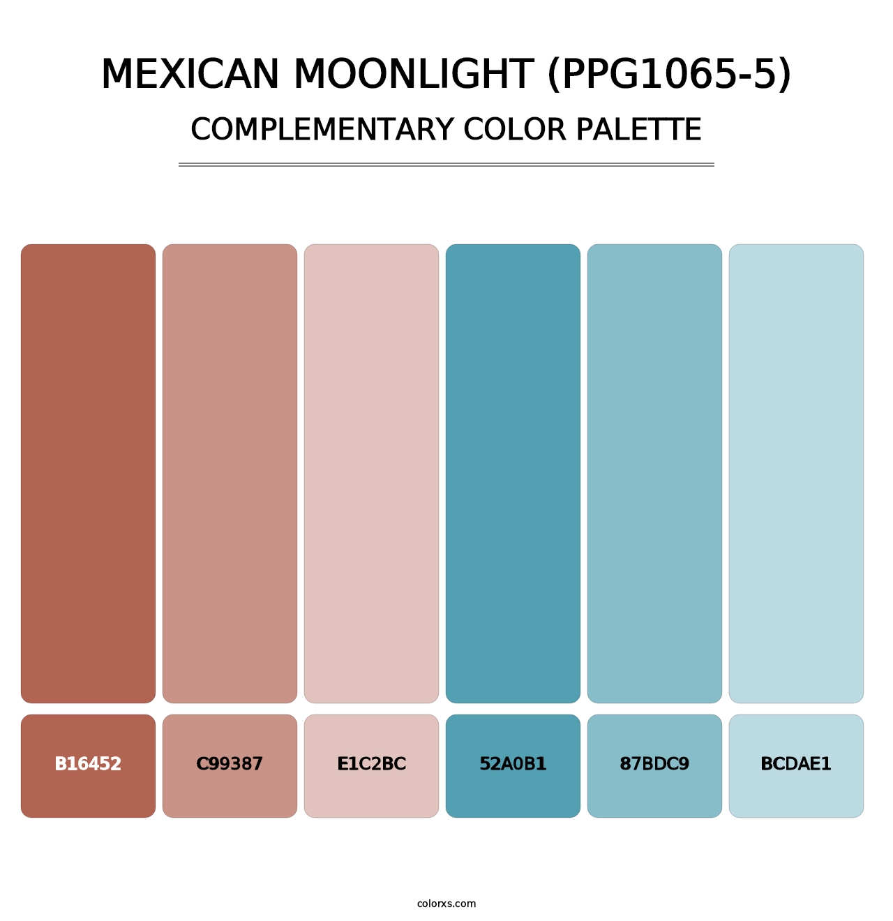Mexican Moonlight (PPG1065-5) - Complementary Color Palette