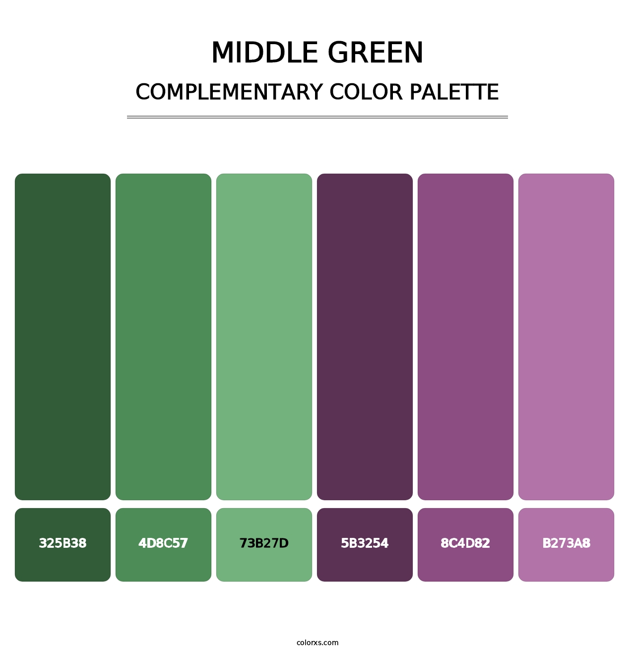 Middle Green - Complementary Color Palette