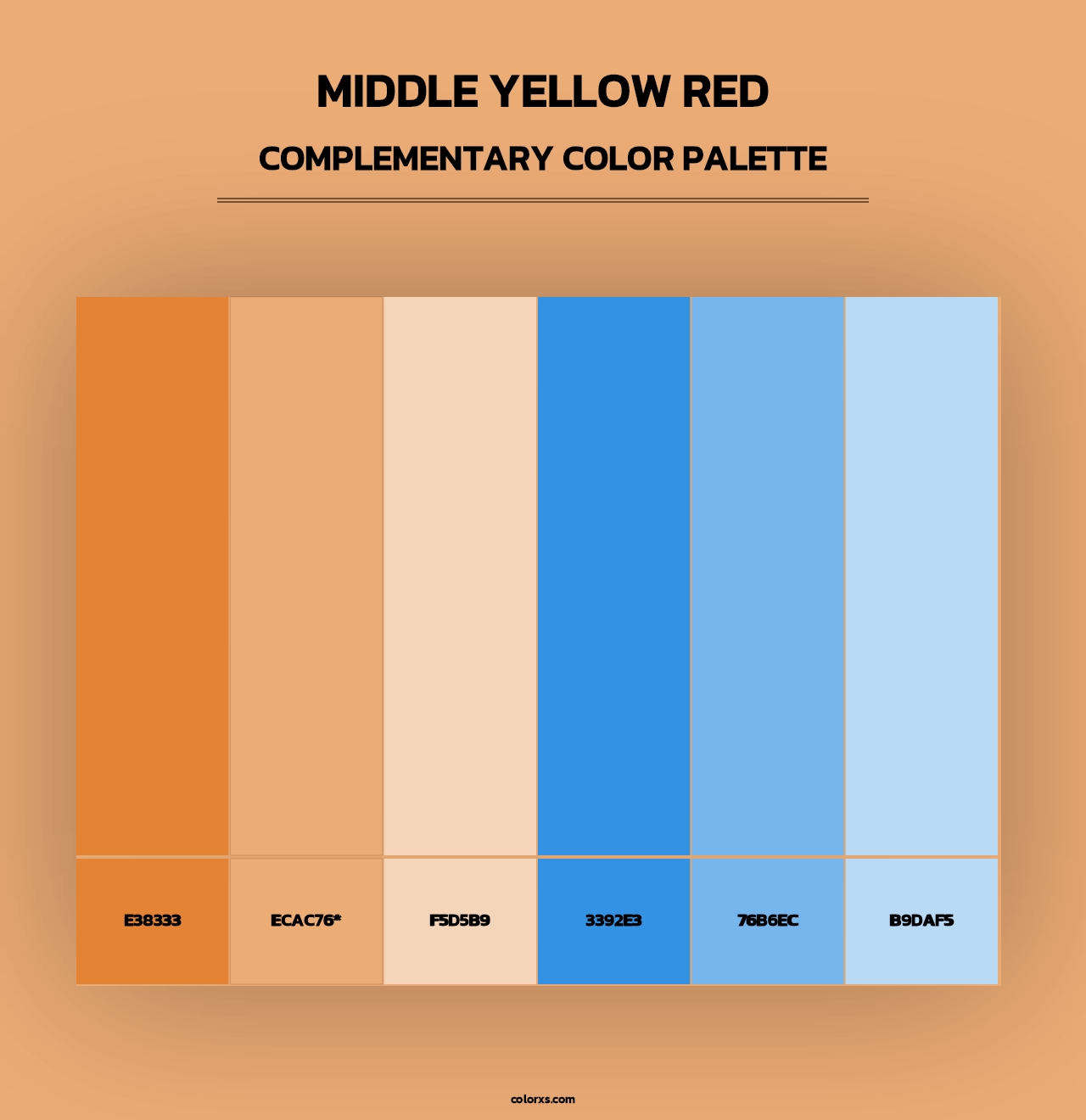 Middle Yellow Red - Complementary Color Palette