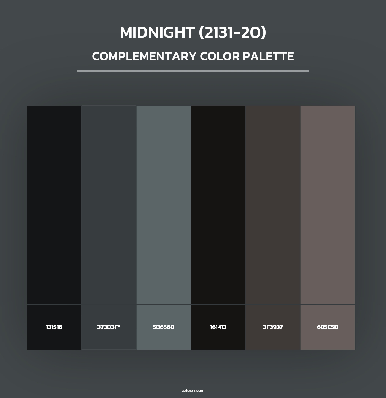 Midnight (2131-20) - Complementary Color Palette