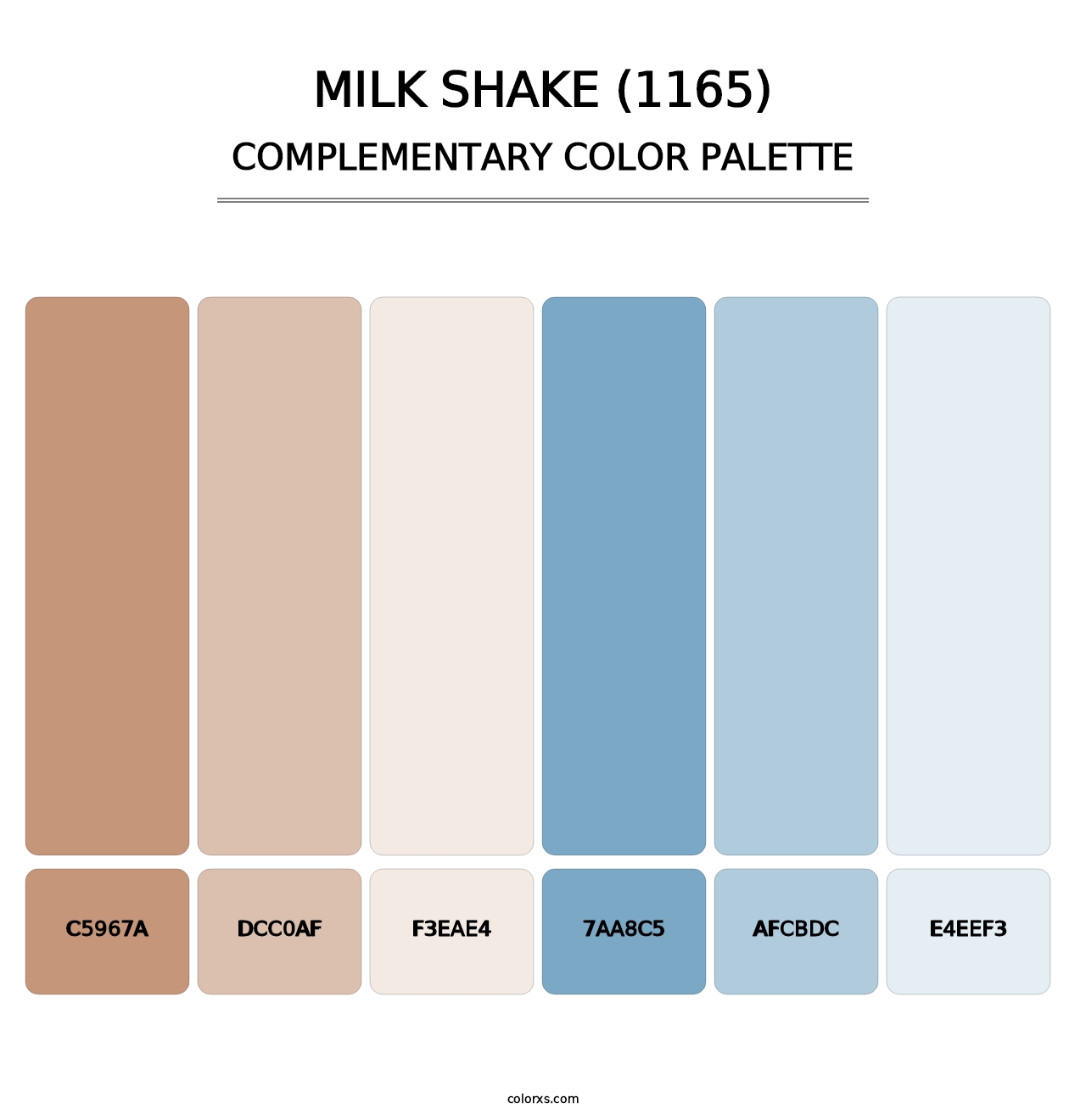 Milk Shake (1165) - Complementary Color Palette