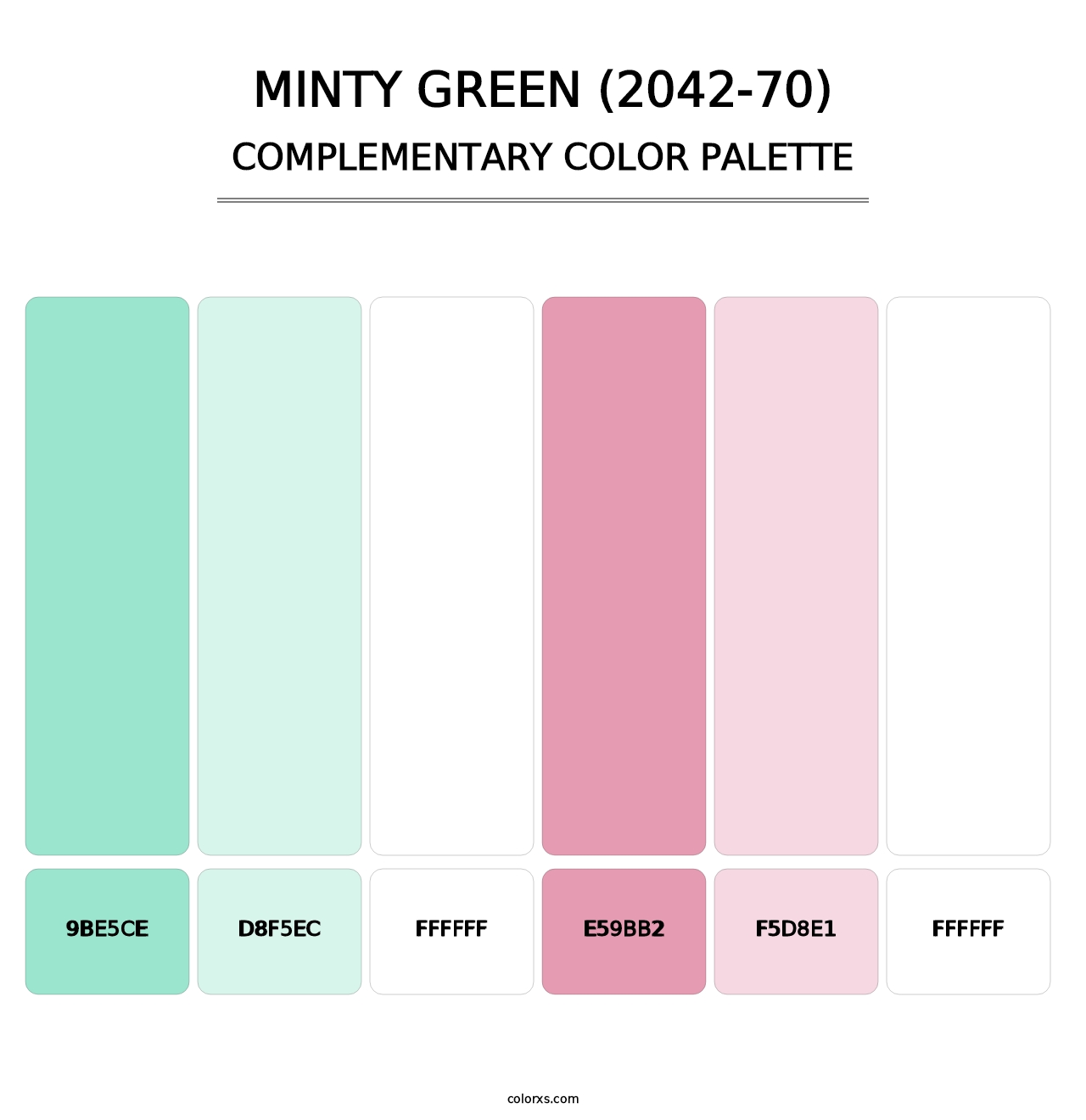 Minty Green (2042-70) - Complementary Color Palette