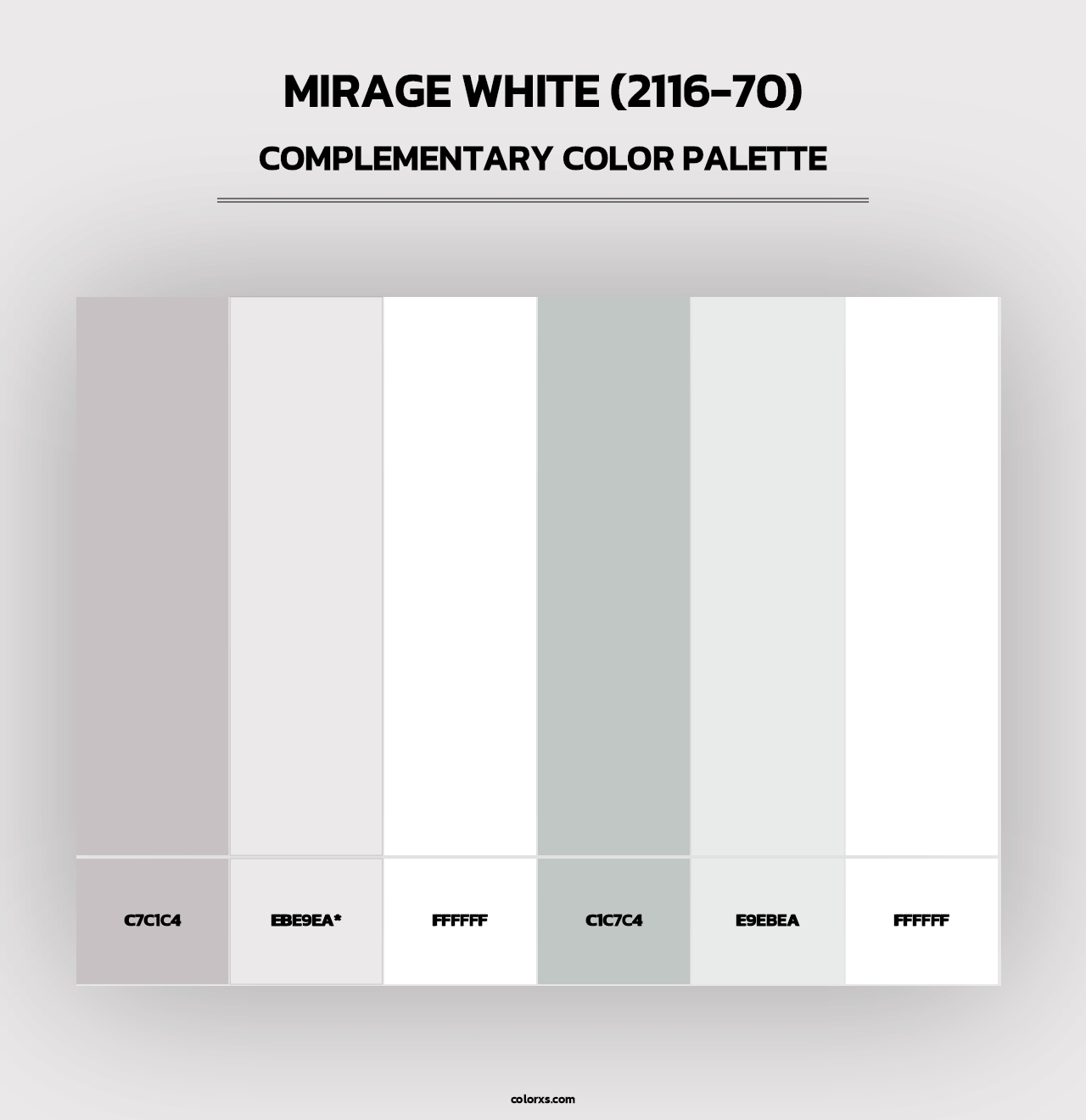 Mirage White (2116-70) - Complementary Color Palette