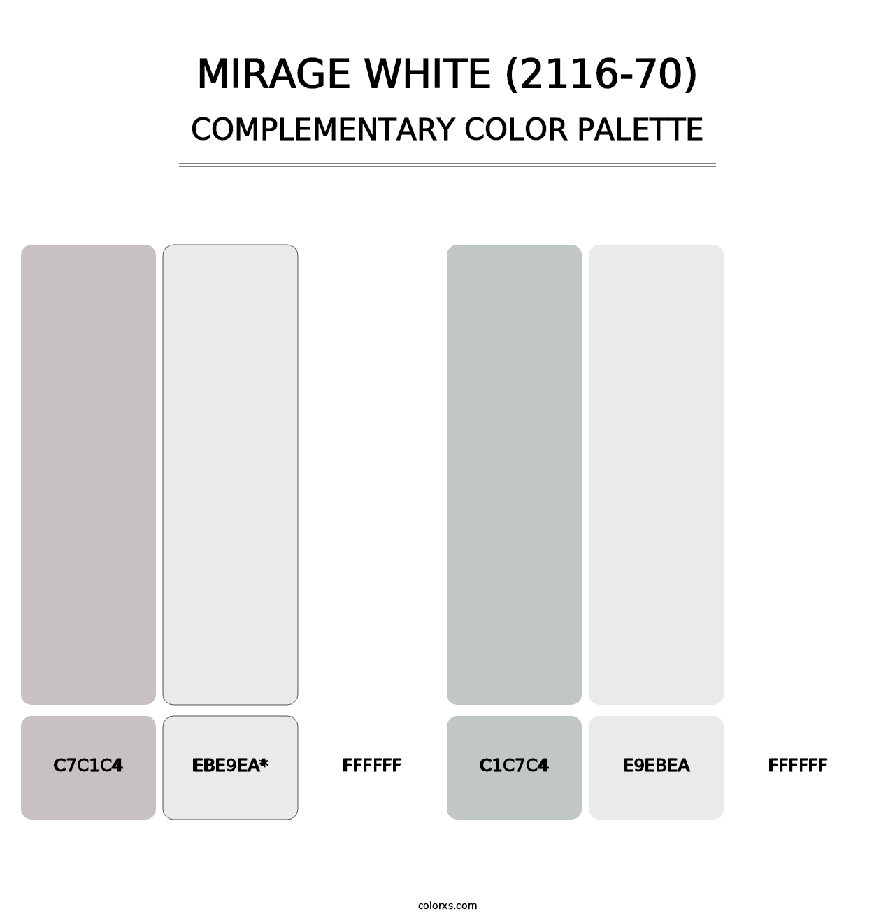 Mirage White (2116-70) - Complementary Color Palette