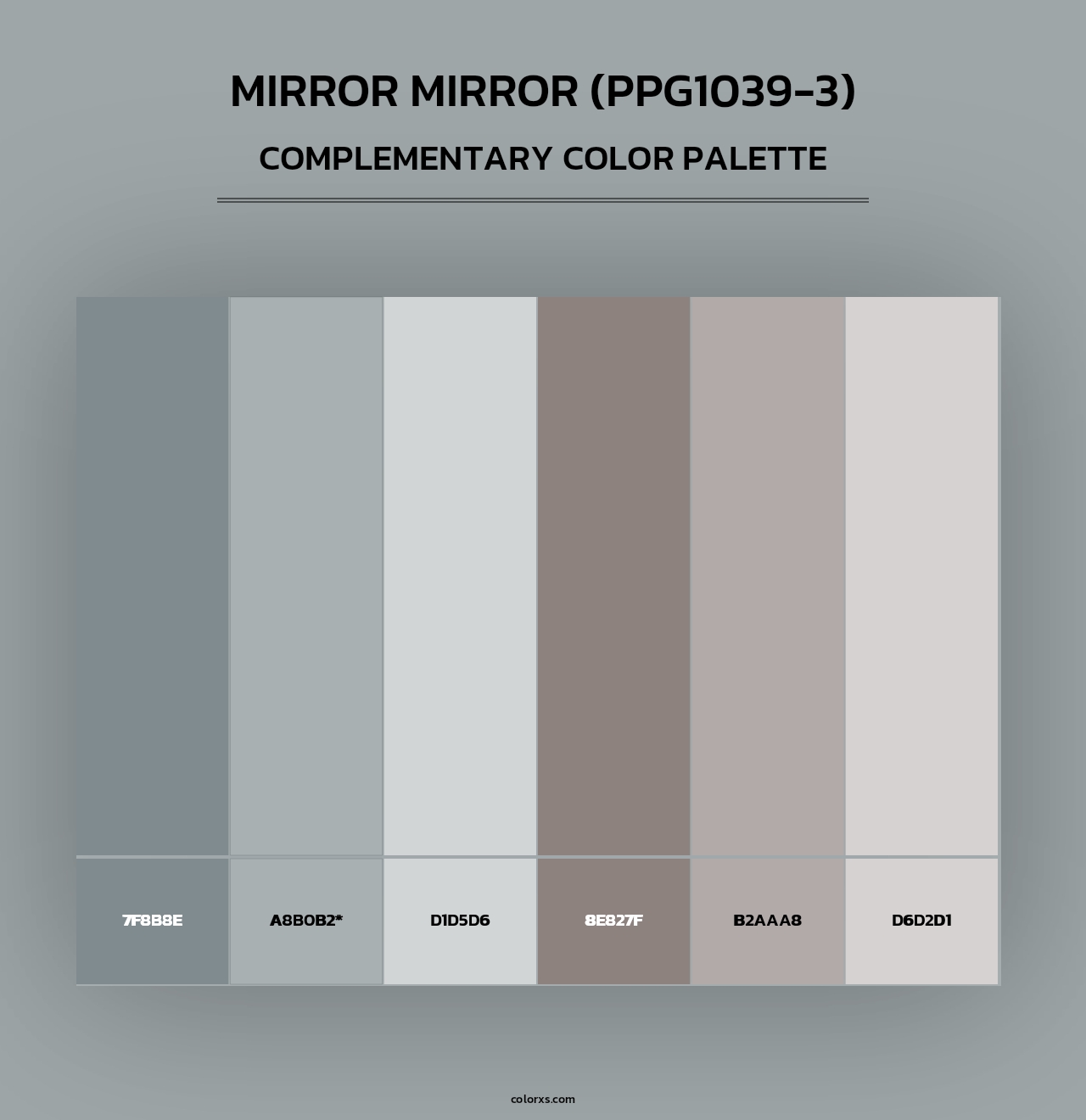 Mirror Mirror (PPG1039-3) - Complementary Color Palette