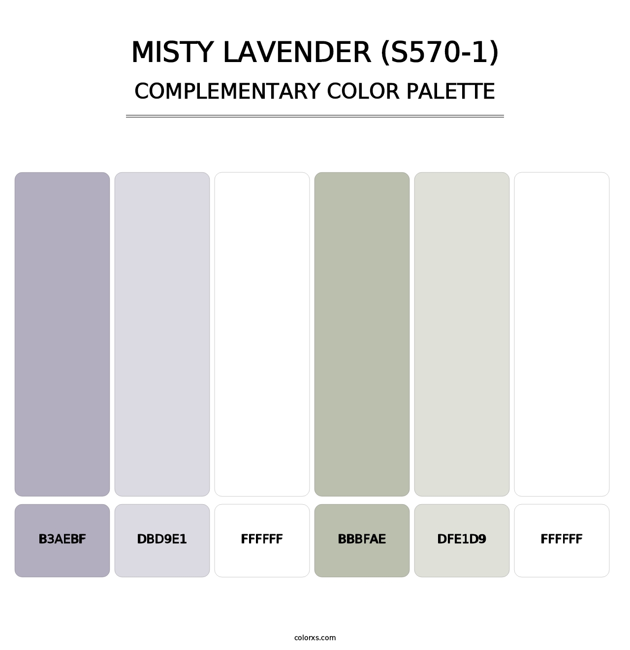 Misty Lavender (S570-1) - Complementary Color Palette