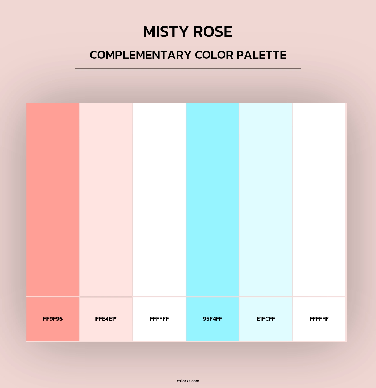 Misty Rose - Complementary Color Palette